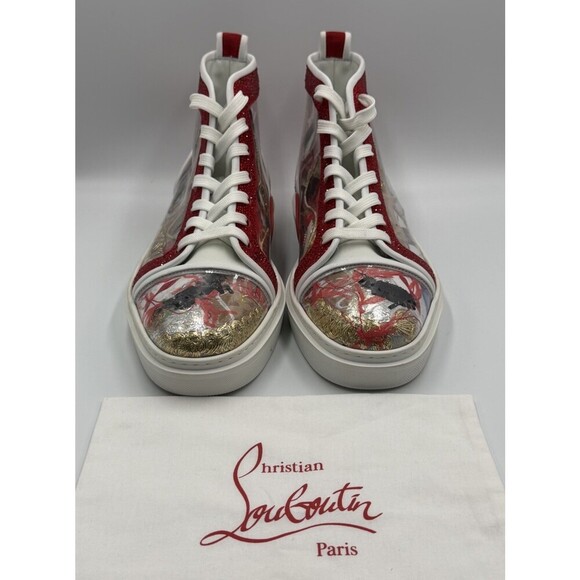 Authentic Christian Louboutin High-Top Trash Sneakers Mens Size 44.5 EU 11.5 US main image 5
